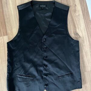 Bergamo New York Sleek Black Formal Vest